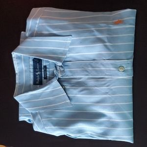 Ralph Lauren Classic Fit Striped Oxford Shirt Medium